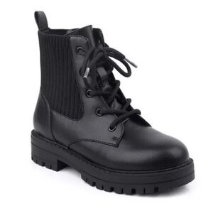 Girls INC International Concepts Kyler Zipper Combat Boots - Macys